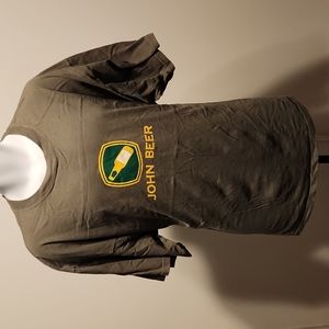 John deer beer green 2XL tshirt